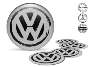 VW Adesivo Auto Cerchi Distintivi Resina Pregiati